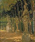 Carrefour at the End of the Tapis Vert, Versailles by James Carroll Beckwith